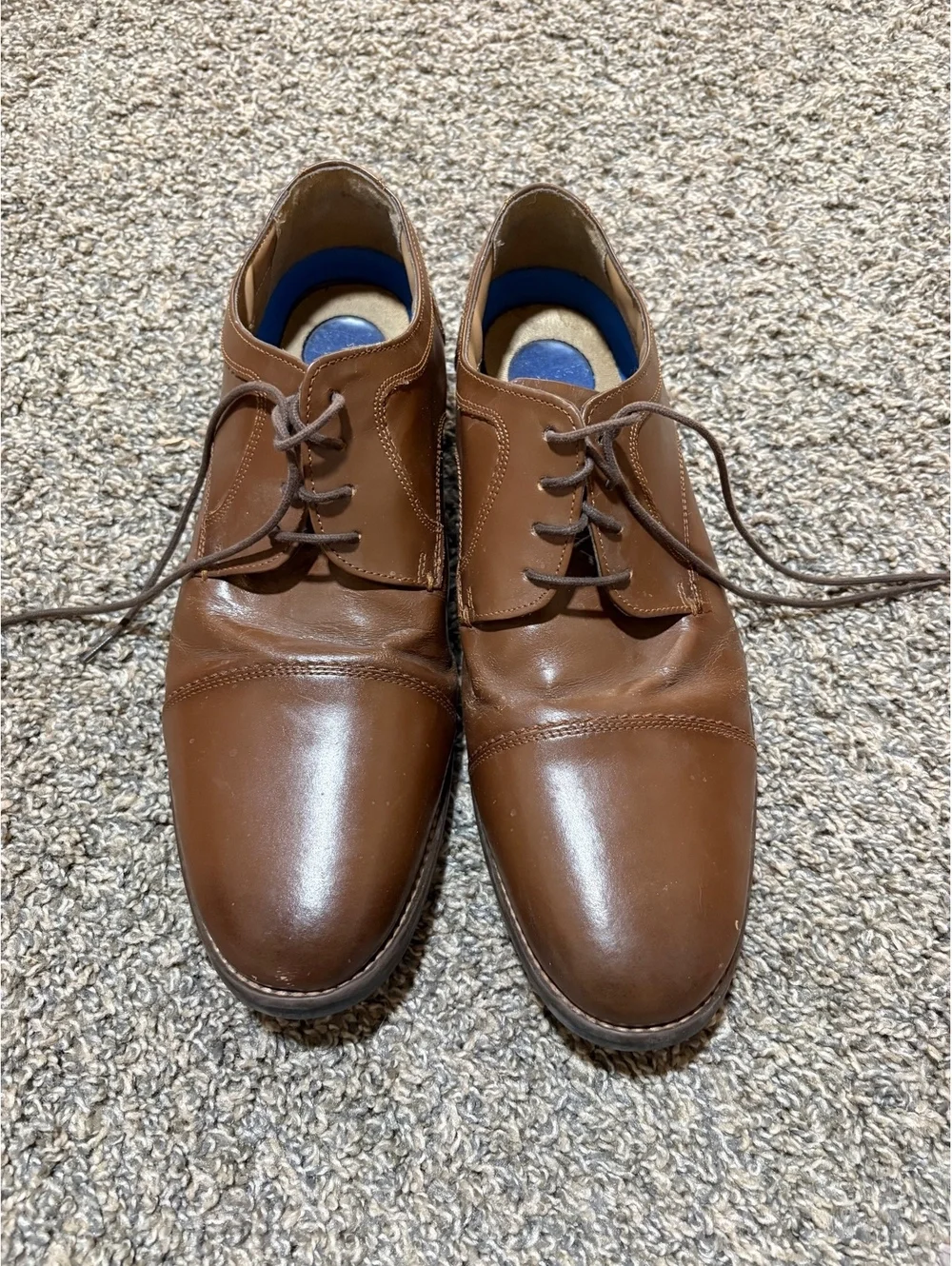 Nunn Bush Men's Centro Flex Cap Toe Oxfords Brown Dress Shoes 81085 Size 13 M